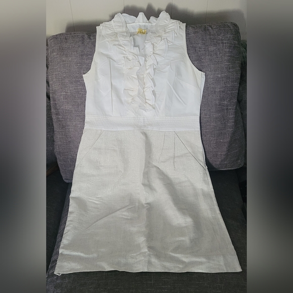 LOFT Ruffle Top Dress - Picture 2 of 2